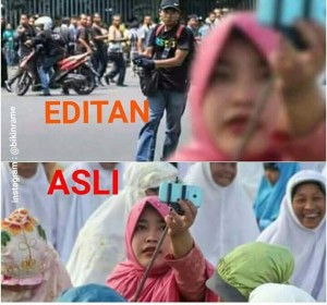 Foto Meme Lucu Teroris di Sarinah Jakarta