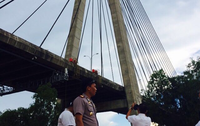 Kabel Jembatan 1 Lepas Tahap Perbaikan, Infonya Tidak Membahayakan
