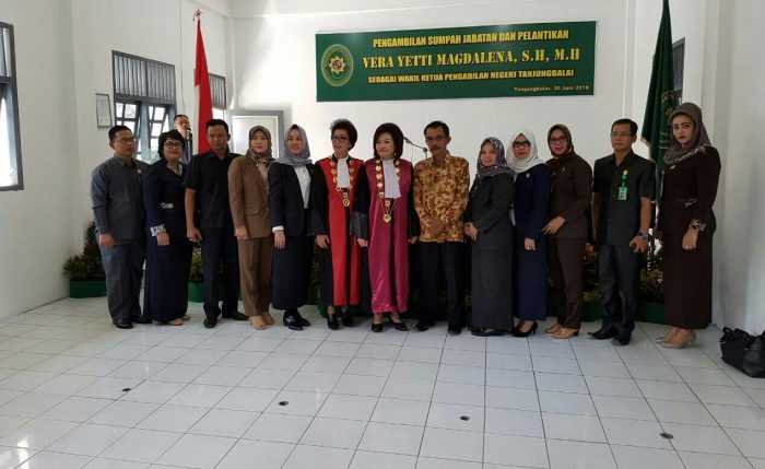 Vera Yetty Resmi Jabat Wakil Ketua PN Tanjungbalai Asahan