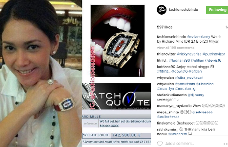 BUSET… Hadiah Jam Tangan Maia Estianty Seharga Rp 2,1 Miliar