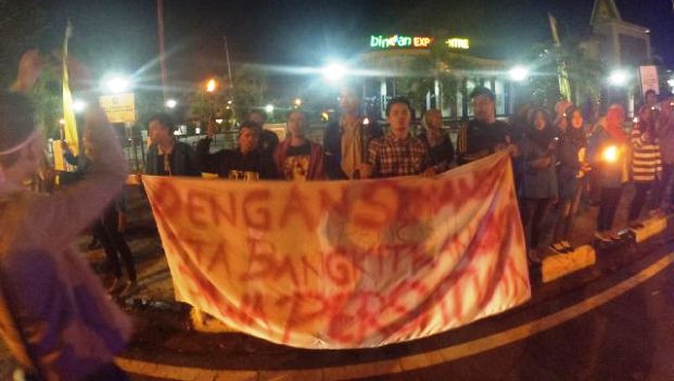 Aksi Mahasiswa Ingatkan Kalau di Tanjungpinang Ada Tugu Pancasila