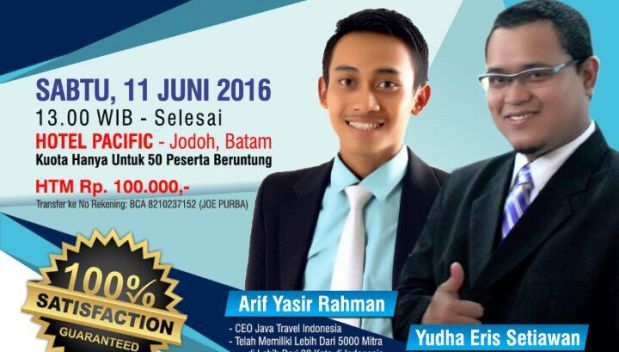 BACA Ini, Jika Ingin Jadi Pengusaha Travel On-line Beromset Ratusan Juta