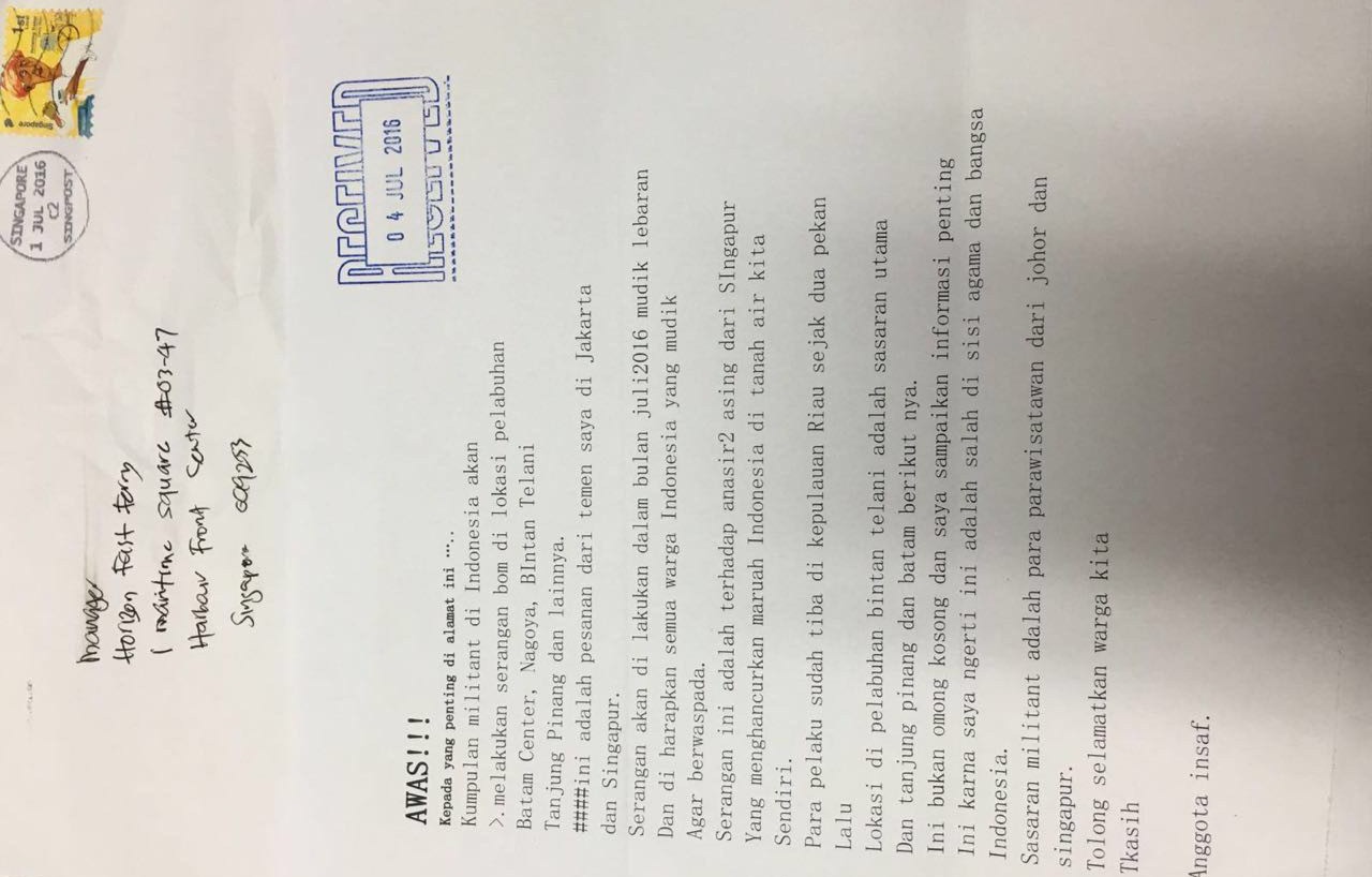 Selebaran Ancaman Bom di Kepri Jadi Perhatian Peneliti Inggris