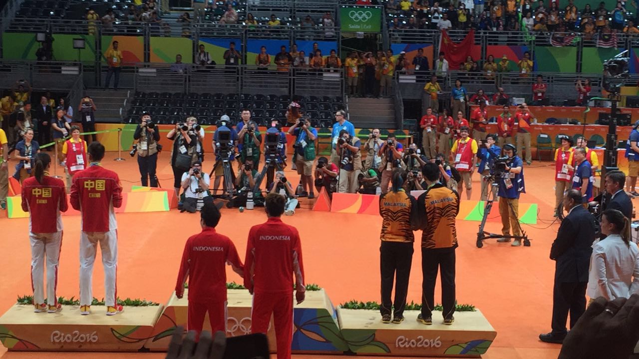 Bulutangkis Olimpiade, Medali Emas Tantowi-Liliyana Kado HUT RI ke 71