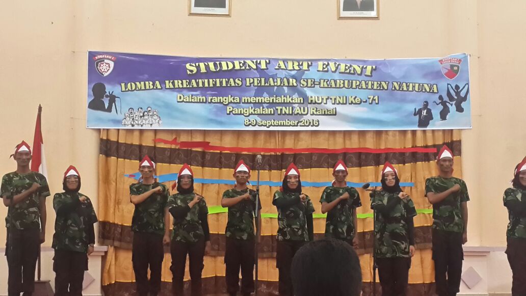 Lanud Gelar Student Art Event Pelajar SMU se-Kabupaten Natuna