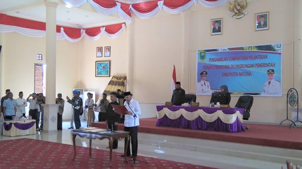 Lantik 85 Pejabat Natuna, Hamid Ingatkan Jadilah Pelayan Jangan Pungli