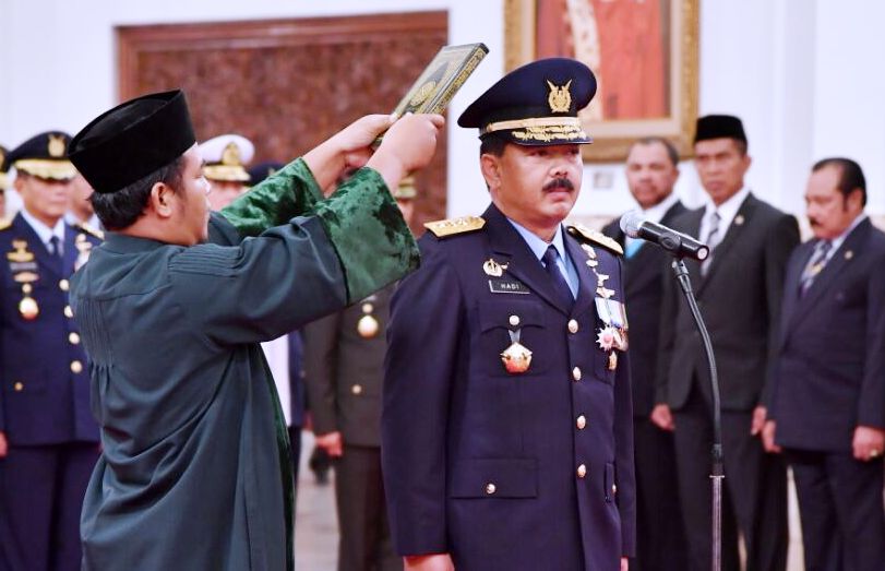 Presiden Jokowi Lantik Hadi Tjahjanto sebagai Kepala Staf Angkatan Udara