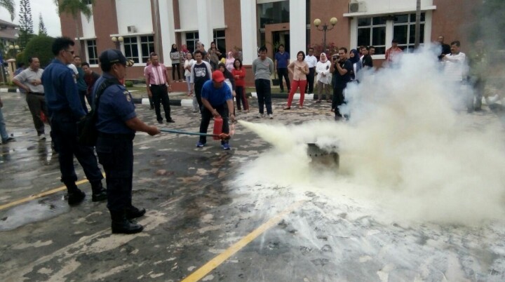 Kebakaran di PN Batam, Simulasi Dari BPBD Kota Batam