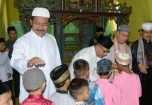 Bupati dan Wakil Dampingi Gubernur Bangun Qur’an Center di Dabo Singkep