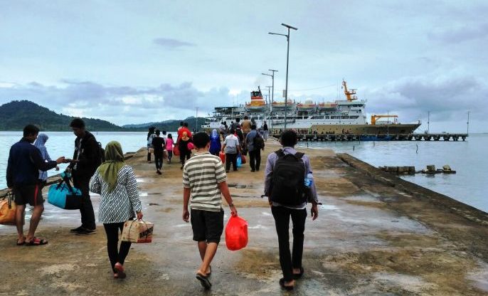 Pelabuhan Laut di Kecamatan Serasan Natuna