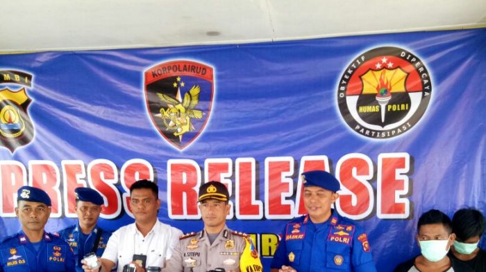 Satpolair Polres Ranjab Timur Amankan Barang Elektronik Selundupan dari Batam