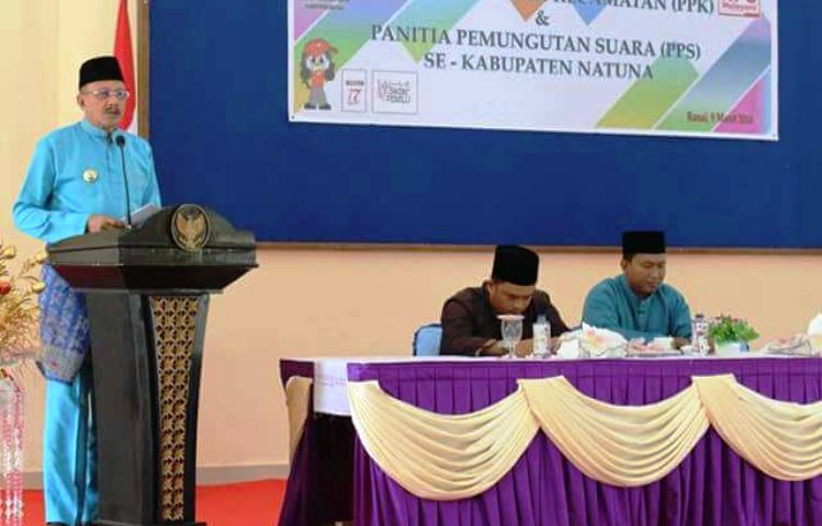Affuandris Berharap PPK dan PPS Kabupaten Natuna Bekerja Profesional dan Proporsional PPK dan PPS Kabupaten Natuna Dapat Bekerja Secara Profesional dan Proporsional