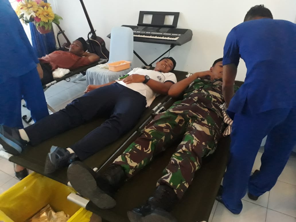 Gandeng PMI Natuna, TNI AL Gelar Donor Darah, Puluhan Anggota Ikut Berpartisipasi