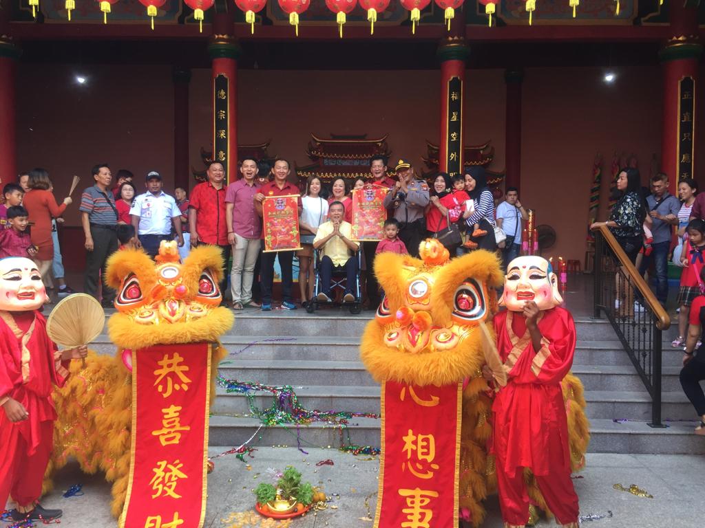 Perayaan Imlek 2570/2019 Di Vihara Samudera Dharma Mentarau Patam Lestari Sekupang Terpantau Aman