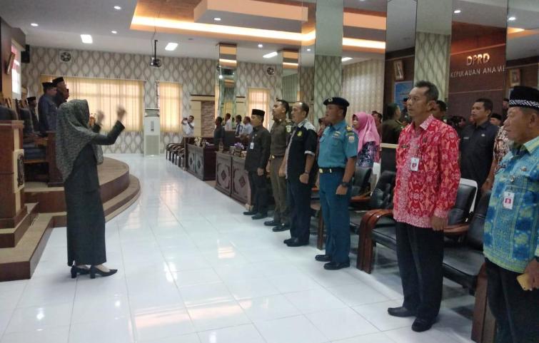 Paripurna DPRD Anambas Tentang Ranperda Pembentukan Kecamatan Kute Siantan