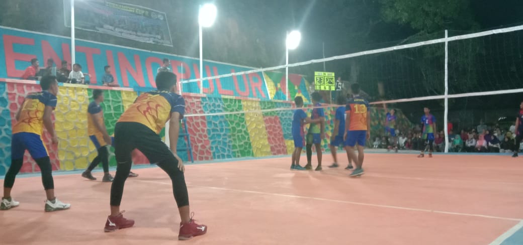 Tournament Cup II : Tim Voli Padang Melang FC Taklukkan Tim Voli Lingai FC