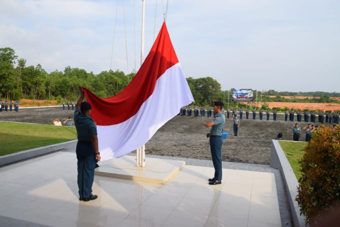 Upacara 17 an di Wing Udara TNI AL
