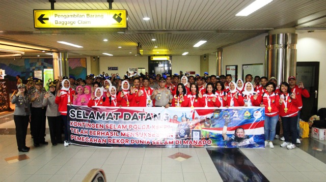 Wakapolda Kepri Ucap Terimakasih dan Bangga atas Partisipasi Tim Selam Kepri di Manado