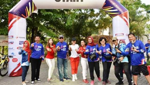 Wakapolda Kepri Yan Fitri dan Walikota Rudi Buka Gowes Bersama RS Awal Bros Batam