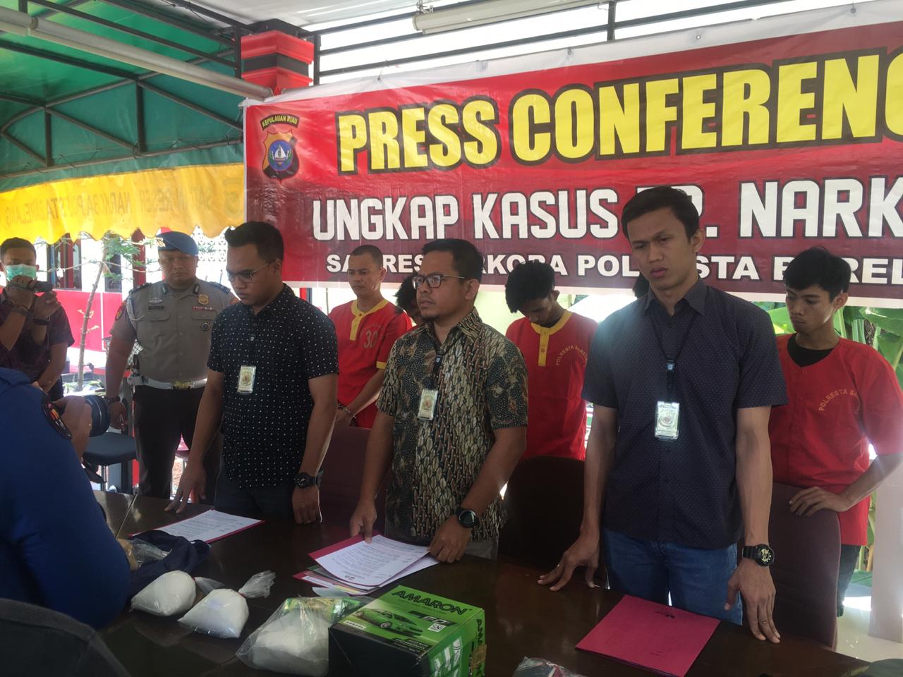 Sebulan, Satresnarkoba Polresta Barelang Ungkap Sejumlah Kasus Tindak Pidana Narkotika