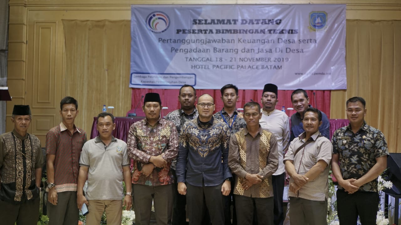 Bimtek Pertanggungjawaban Keuangan Desa Serta Pengadaan Barang dan Jasa se-Kabupaten Anambas Resmi Ditutup