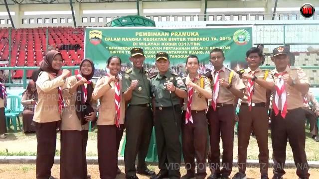 Kesadaran Bela Negara Melalui Keterampilan Bidang Matra Darat ke Pramuka Wira Kartika Karimun