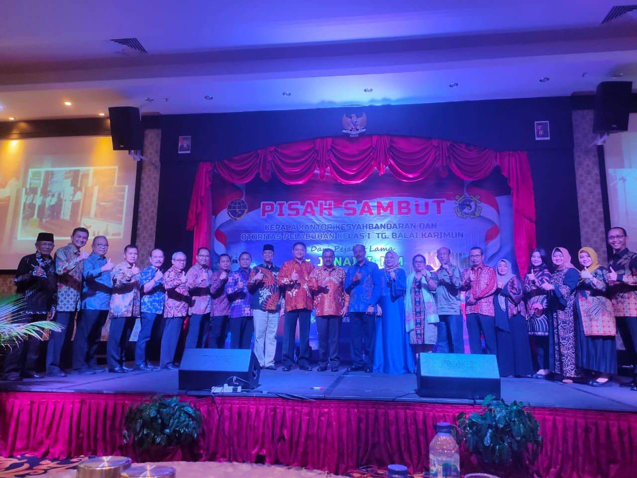 Bupati Apresiasi Trobosan dan Inovasi Ir. Junaidi Malam Pisah sambut Kepala KSOP Kelas I TBK