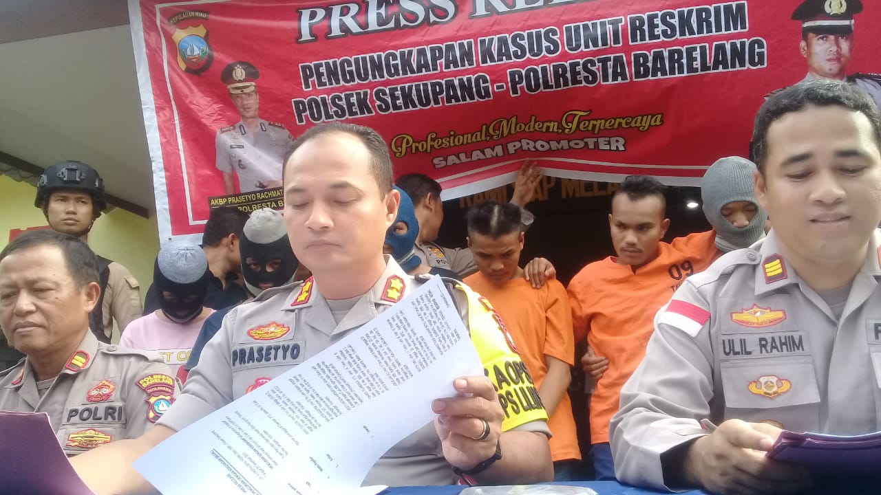 Polisi Bekuk Enam Begal Di Mata Kucing Batam, Satu Pelaku Seorang Wanita