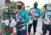 Jajaran Kodim 0317 Karimun Gowes Bareng Sambil Bagikan Masker ke Masyarakat Gowes Kodim Karimun