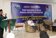 Sekda Kepri Arif Fadilah Resmikan Pusat Kaligrafi Al Quran di Desa Niur Permai Moro Karimun