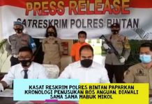 Kasat Reskrim Polres Bintan Paparkan Kronologi Penusukan Anguan, Diawali Mabuk Bersama Kasat Reskrim Bintan