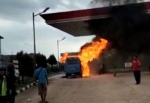Telah Terjadi Kebakaran di SPBU Merapi Subur dekat SP Plaza Batuaji Batam Kebakaran SPBU Batuaji Batam