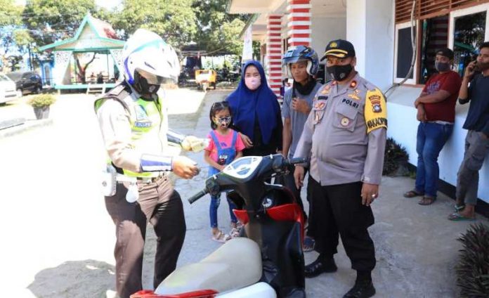 Razia Kendaraan Polres Anambas