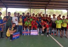 Tim Futsal BP Uban Jadi Juara Ajang Liga Tropeo Futsal Desa Kelong 2021 Bintan Futsal Desa Kelong Bintan