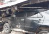 Sebuah Mobil Fortuner Hantam Rumah Warga di Tanjungpinang, Korban Ibu Sedang Masak Mobil Fortuner Seruduk Rumah