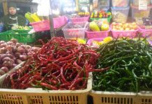 Menjelang Bulan Suci Ramadhan Harga Ayam di Pasar Botania 2 Turun Rp1000 Ayam