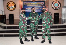 Dansantrol Lantamal IV Pimpin Sertijab Komandan KRI Silea-858 dan Komandan KRI Sigurot-864