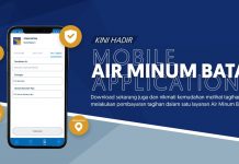 Melalui Aplikasi AIR MINUM BATAM, Pelanggan dapatkan Informasi Tagihan SPAM Batam Melalui Aplikasi Mobile Air Minum Batam