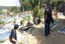 Perkim Bintan Ukuran Makam Yang Ambruk di Tanjung Uban, Tunggu APBD-P 2021 Perkim Bintan