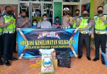 Operasi Seligi 2021 Satlantas Tanjungpinang dan Bagi Sembako ke Madrasah Thafizuk Quran SatLantas Polres Tanjungpinang