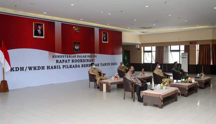 Walikota Batam dalam Rakor Hasil Pilkada 2020