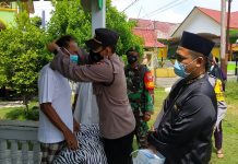 Cegah Penyebaran Covid-19, Polsek Tanjungpinang Kota Rutin Gelar Operasi Prokes