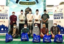 Bupati Anambas Serahkan Bantuan 1550 Paket Lebaran dari Medco ke Mustahik Medco Natuna Bagi Paket Lebaran