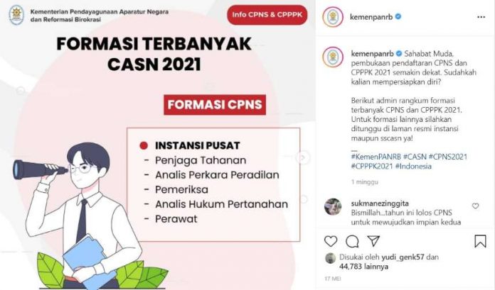 info CPNS 2021 Kemenpanrb