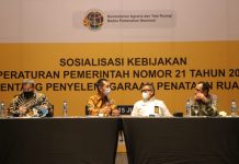 Kementerian ATR/BPN Sosialisasi Kebijakan Penataan Ruang Dalam PP Nomor 21/2021