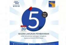 Demi Kenyamanan Pelanggan SPAM Batam di Masa Pandemi Covid, Bayarkan Tagihan Sebelum Tanggal 20 Demi Kenyamanan Pelanggan SPAM Batam di Masa Pandemi Covid, Bayarkan Tagihan Sebelum Tanggal 20