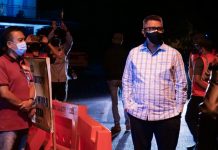 Bupati Bintan Apri Sujadi Tinjau Dua Titik Pos Penyekatan Jalan Kijang Bupati Bintan di Kijang