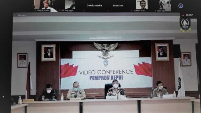 Vicon Satgas Covid Kepri terkait PPKM Bintan dan Tanjungpinang