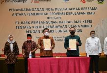 Pemprov Kepri Gandeng Bank Riau Kepri, Berikan Pinjaman Lunak Bagi Usaha Mikro Tanpa Bunga Gubernur Kepri dan Bank Riau Kepri untuk ukm