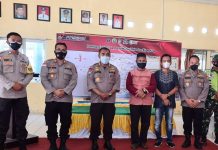 Tim Korbinmas Baharkam Polri Kunjungi Posko PPKM Kelurahan Kijang Kota Bintan Baharkam Polri ke Polsek Kijang Bintan